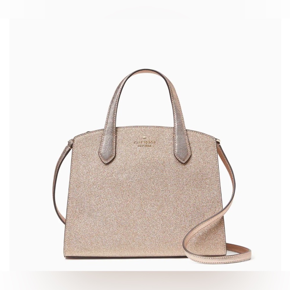 Kate Spade Tinsel Satchel Rose Gold